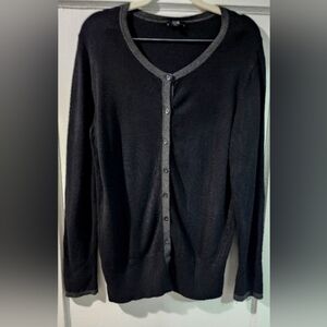 🪻Chic by Jacob Black Knit Button-Front Cardigan 🪻size XL